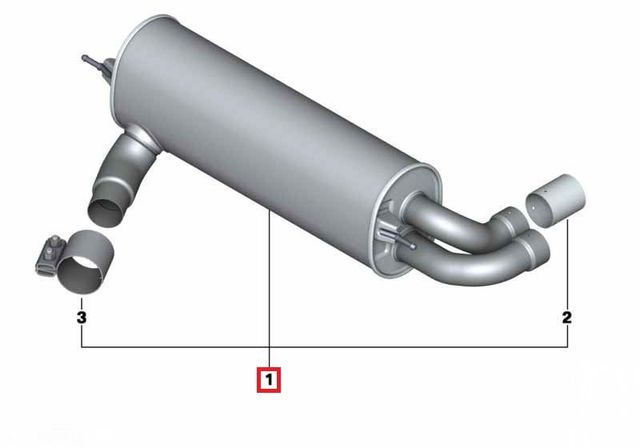 18302293771 - : BMW M PERFORMANCE EXHAUST SYSTEM - 328i/428i for BMW: 328i xDrive Image
