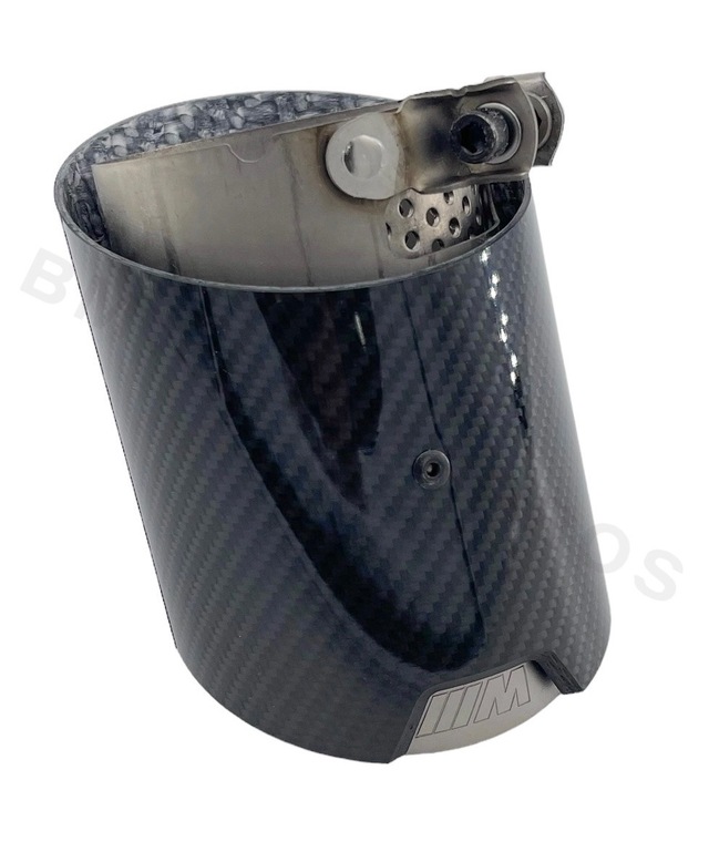 18305A291B8 - : BMW OEM M PERFORMANCE EXHAUST TIP IN CARBON FIBER - RIGHT for BMW: M2, M3, M4 Image