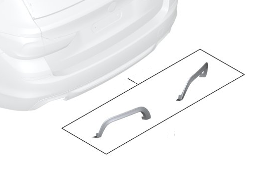 51122447338 - : BMW OEM M PERFORMANCE CUT-OUT TRIM SET for BMW Image