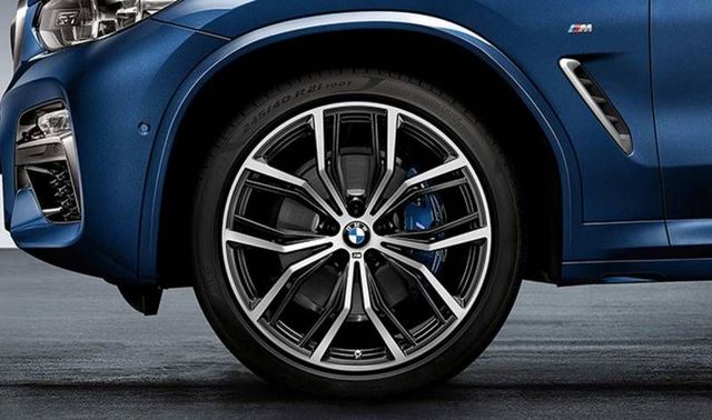 36112449760 - : BMW 21" M PERFORMANCE 701M SUMMER WHEEL &amp; TIRE SET - MATTE BLACK for BMW Image