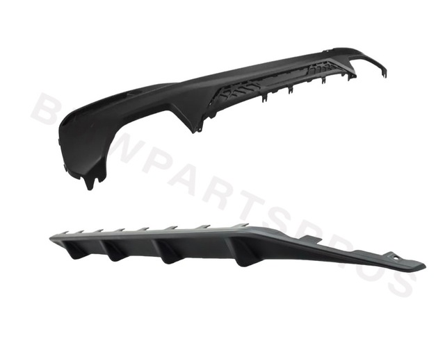 51192412406 - : BMW OEM M PERFORMANCE REAR DIFFUSER IN MATTE BLACK for BMW: 530i, 540d xDrive, 540i, 540i xDrive, M550i xDrive Image