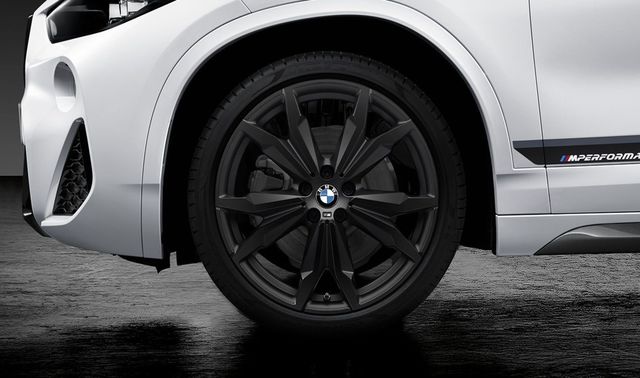 36112459622 - : BMW 20" M PERFORMANCE LIGHT ALLOY COMPLETE WHEEL SET STYLE 717M - MATTE BLACK for BMW Image