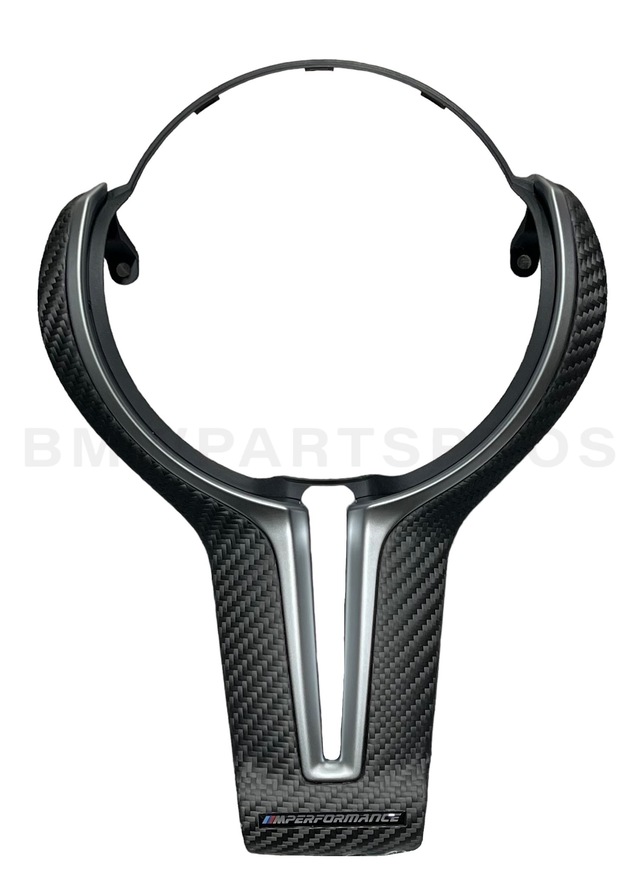 32302413480 - : BMW OEM M PERFORMANCE STEERING WHEEL TRIM IN MATTE CARBON FIBER for BMW: M2 Image