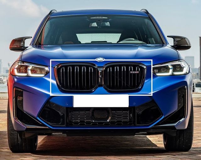 51139501170 - : BMW OEM HIGH-GLOSS BLACK FRONT GRILLE - X3M LCI for BMW: X3 Image