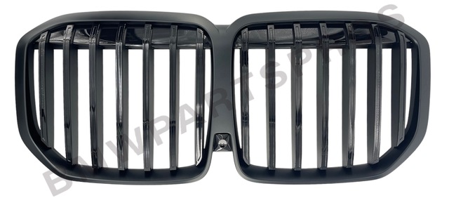 51135A23E89 - : BMW OEM GRILLE IN MATTE BLACK WITH SHADOW-LINE SLATES for BMW Image