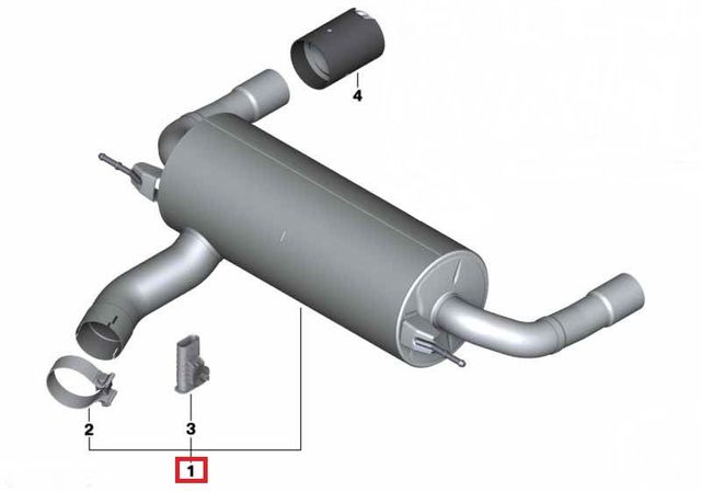 18302406953 - : BMW M PERFORMANCE EXHAUST SYSTEM - 340i/440i for BMW: 328d, 328d xDrive, 328i, 328i xDrive, 340i, 340i xDrive Image