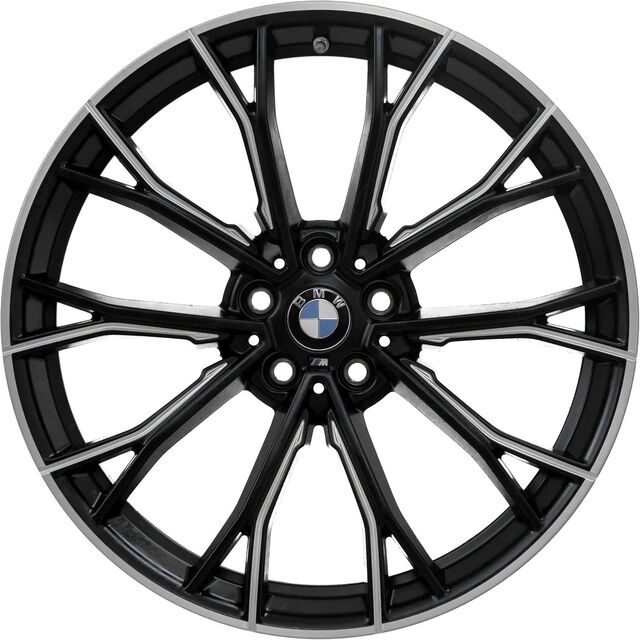 36116873943 - : BMW OEM 669M WHEEL IN BLACK W/ BURNISHED FACE 20" - FRONT for BMW Image