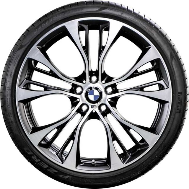 36112349591 - : BMW 599M PERFORMANCE DOUBLE SPOKE WHEEL AND TIRE SET 21" for BMW: X5, X6 Image