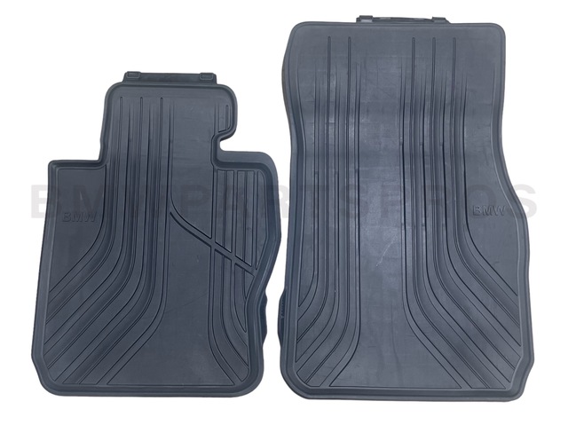 51472339809 - : BMW OEM BASIS LINE ALL-WEATHER FLOOR MATS - FRONT for BMW: 320i xDrive, 328d xDrive, 328i xDrive, 330i, 330i xDrive, 335i xDrive, 340i xDrive Image