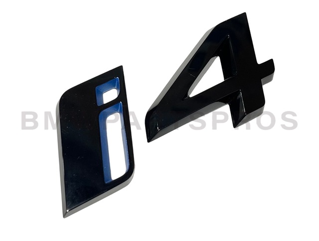 51145A63542 - : BMW OEM M PERFORMANCE HIGH-GLOSS BLACK BADGE - i4 for BMW Image