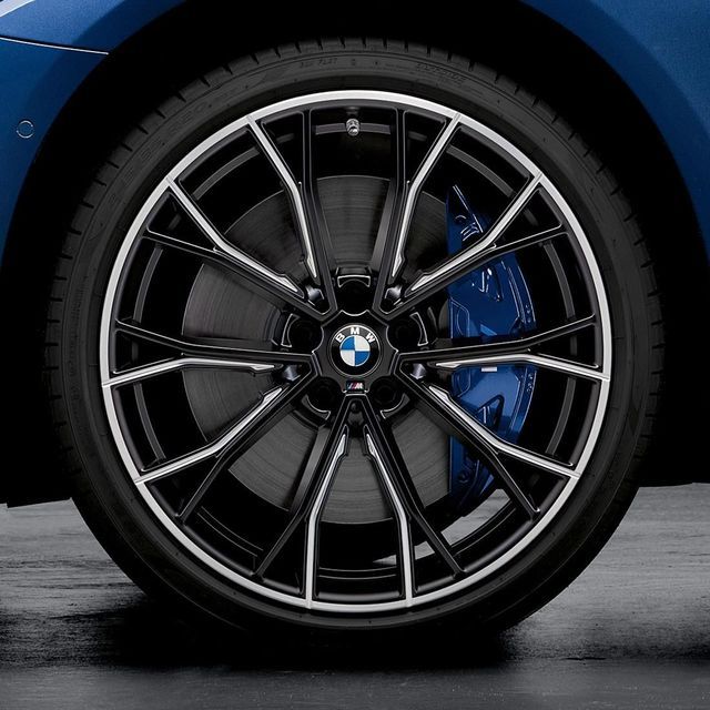 36112420426 - : BMW OEM 669M SUMMER WHEEL &amp; TIRE SET IN MATTE BLACK 20" for BMW: 530i, 530i xDrive, 540d xDrive, 540i, 540i xDrive, M550i xDrive Image