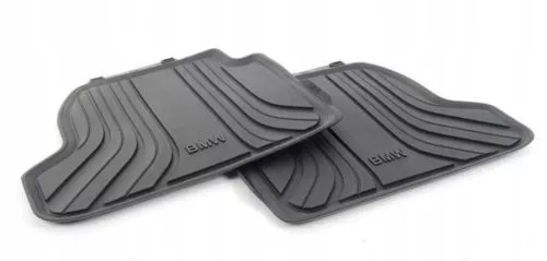 51472297420 - : BMW OEM BLACK ALL-WEATHER FLOOR MATS - REAR for BMW: 228i, 228i xDrive, 230i, 230i xDrive, M235i, M235i xDrive, M240i, M240i xDrive Image