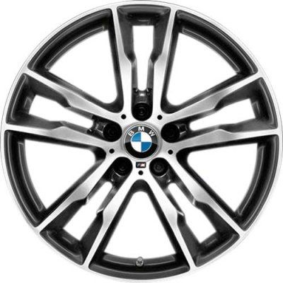 36118043666 - : BMW OEM 611 WHEEL IN JET BLACK W/ BURNISHED FACE 20" - REAR for BMW Image