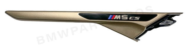 51138084056 - : BMW OEM "M5 CS" FENDER TRIM IN GOLD BRONZE - RIGHT for BMW Image