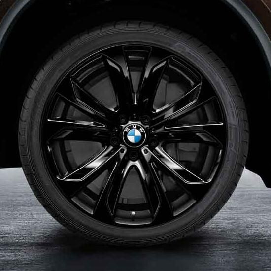36116858528 - : BMW OEM 491 ALLOY BLACK RIM 20" - REAR for BMW: X6 Image