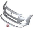 51118098208 - : BMW OEM MATTE BLACK FRONT LIP ATTACHMENT for BMW Image