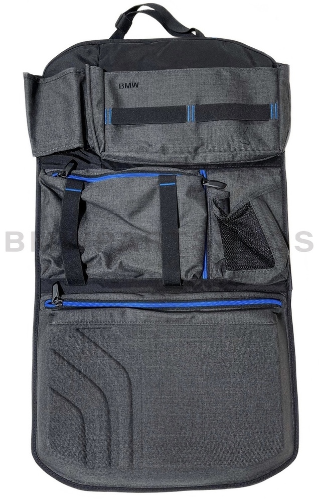 52122406212 - : BMW OEM SEAT-BACK STORAGE POCKET for BMW: 230i, 330e, 330i, 430i, 530i, 540i, 740i, 840i, M240i, M3, M340i, M4, M5, M550i xDrive, M760i xDrive, M8, X1, X2, X3, X4, X5, X6, X7, Z4 Image