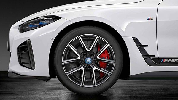 36115A45E14 - : BMW OEM 858M WINTER WHEEL &amp; TIRE IN MIDNIGHT GREY W/ BURNISHED FACE 18" for BMW: 430i Gran Coupe, M440i Gran Coupe Image