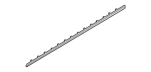 51137397867 - : BMW OEM GLOSS BLACK LOWER MOULDING TRIM - FRONT, LEFT for BMW: 740e xDrive, 740i, 740i xDrive, 745e xDrive, 750i, 750i xDrive, M760i xDrive Image