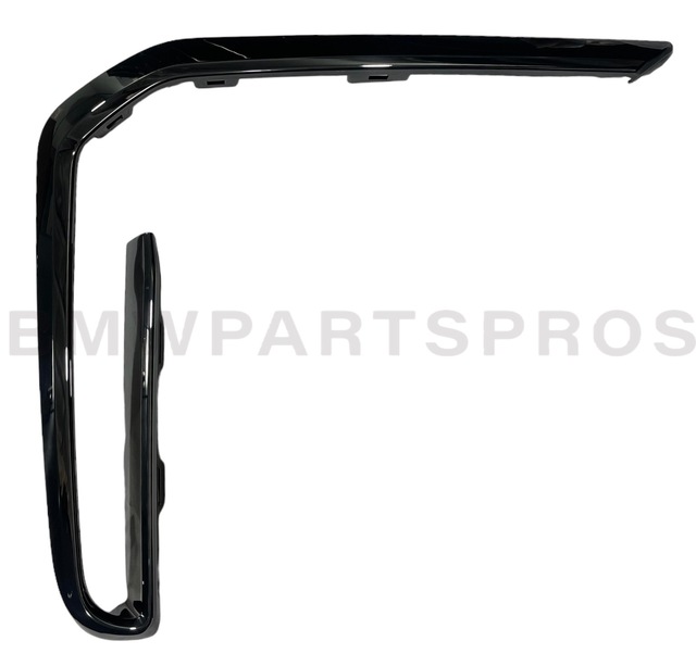 51118074262 - : BMW OEM M-SPORT FRONT AIR DUCT TRIM IN SHADOW-LINE BLACK - RIGHT for BMW: X7 Image