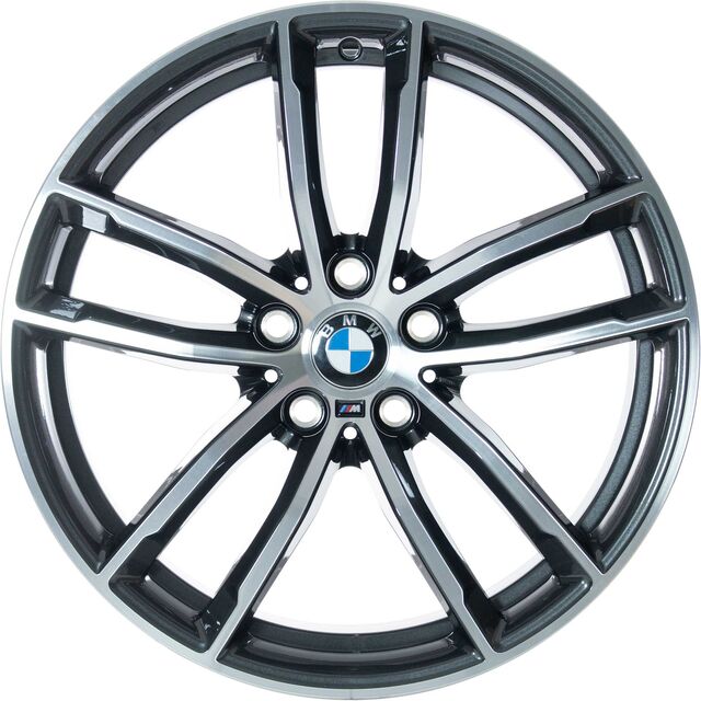 36118747407 - : BMW OEM 662M WHEEL IN ORBIT GREY W/ BURNISHED FACE 18" - FRONT for BMW Image