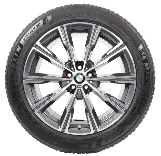 36112470605 - : BMW OEM 740M WINTER WHEEL &amp; TIRE M STAR SPOKE IN ORBIT GREY 20" for BMW Image