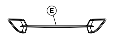 51118074800 - : BMW M PERFORMANCE CARBON FIBER CENTER AIR INTAKE GRILLE for BMW: 840i Gran Coupe, 840i xDrive Gran Coupe, M850i xDrive Gran Coupe Image