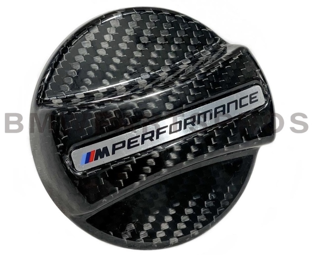 16112472988 - : BMW OEM M PERFORMANCE FUEL FILLER CAP IN CARBON FIBER for BMW: 230i, 330e, 330i, 430i, 430i Gran Coupe, 530i, 540i, 740i, 840i, 840i Gran Coupe, M2, M240i, M3, M340i, M4, M440i Gran Coupe, M5, M8, X1, X2, X3, X4, X5, X6, X7, Z4 Image