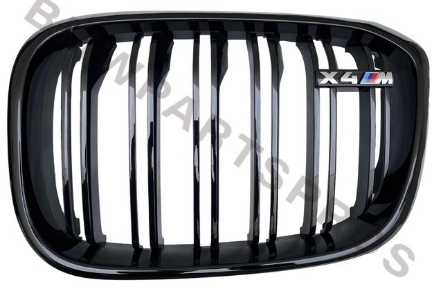 51118098091 - : BMW OEM X4M FRONT GRILLE IN SHADOW-LINE GLOSS BLACK - LEFT for BMW: X4 Image