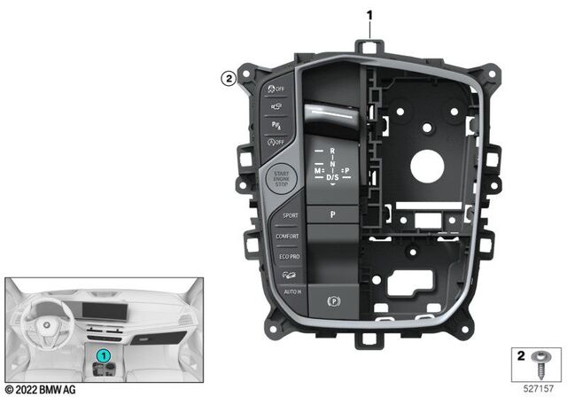 61315A9CB19 - : Control Panel for BMW: X5, X7 Image