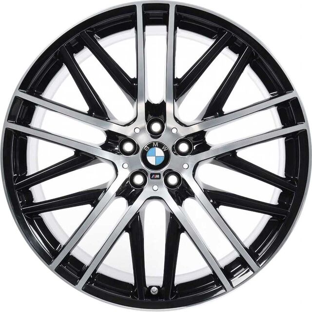 36116867341 - : BMW OEM 650M WHEEL IN BLACK W/ BUSNISHED FACE 21" - FRONT for BMW Image
