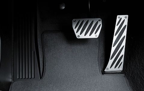 35002213212 - : BMW M PERFORMANCE ALUMINUM PEDALS - AUTOMATIC TRANSMISSION for BMW: 128i, 135i, 135is, 325Ci, 325i, 325xi, 328i, 328i xDrive, 328xi, 330Ci, 330i, 330xi, 335d, 335i, 335i xDrive, 335is, 335xi, 750i, M3, X1, X3, X5, X6, Z4 Image