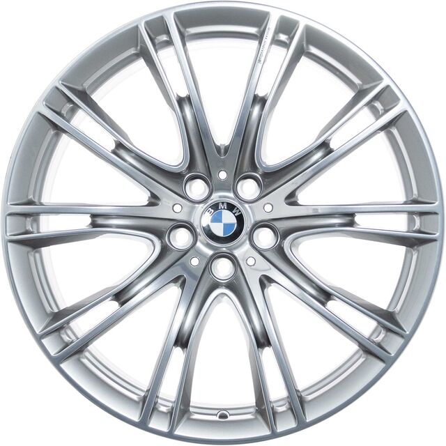 36117850583 - : BMW OEM 649i INDIVIDUAL WHEEL IN FERRIC GREY W/ BURNISHED FACE 20" - FRONT for BMW: 740e xDrive, 740i, 740i xDrive, 750i, 750i xDrive, M760i xDrive Image