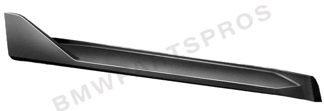 51775B5E682 - : BMW OEM M PERFORMANCE SIDE SKIRT INSET IN CARBON FIBER - RIGHT for BMW Image