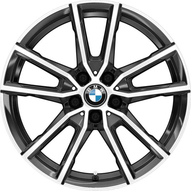 36116883522 - : BMW OEM 780 WHEEL IN ORBIT GREY W/ BURNISHED FACE 18" - FRONT for BMW: 230i, 230i xDrive, 330e, 330e xDrive, 330i, 330i xDrive, 430i, 430i xDrive, M2, M240i, M240i xDrive, M3, M340i, M340i xDrive, M4, M440i, M440i xDrive Image