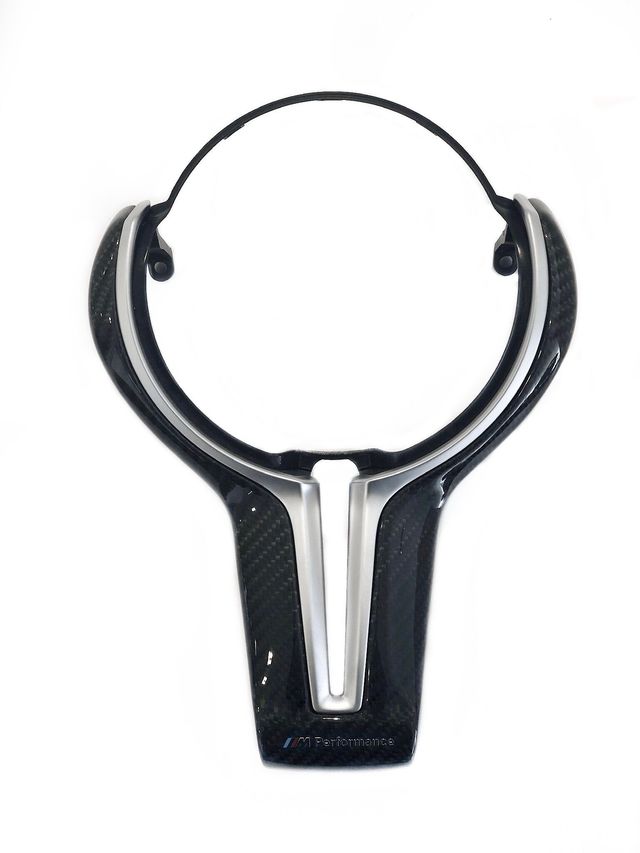 32302347841 - : BMW M PERFORMANCE GLOSS CARBON FIBER STEERING WHEEL TRIM for BMW Image