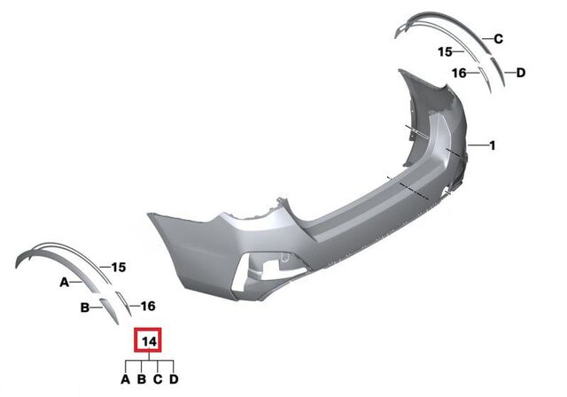 51775A3F259 - : BMW OEM REAR FENDER FLAP SET for BMW: i4 Image