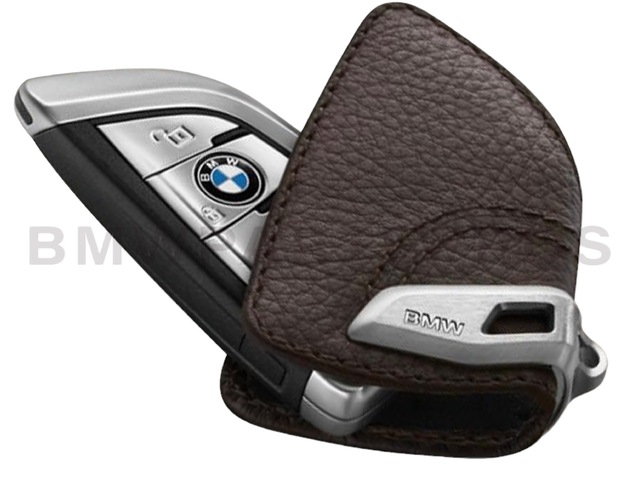 82292408819 - : BMW OEM STAINLESS STEEL KEY CASE - MOCHA for BMW: 230i, 330e, 430i, 740e xDrive, 740i, 740i xDrive, 750i xDrive, 840i, M240i, M340i, X3, X5 Image