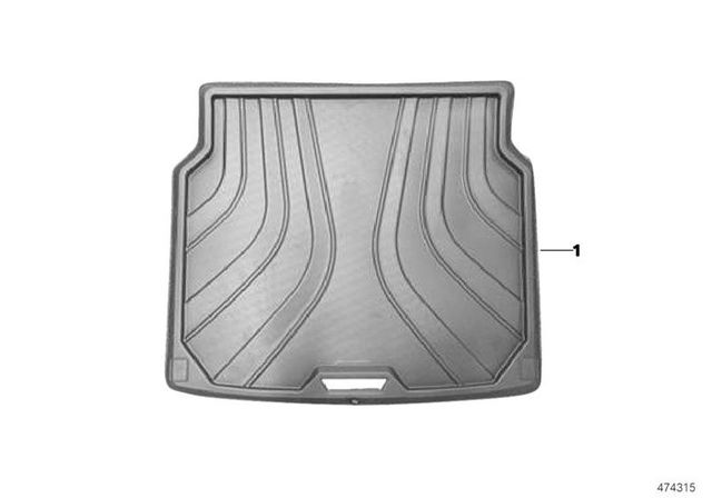 51472414589 - : BMW FITTED LUGGAGE COMPARTMENT MAT for BMW: X6 Image