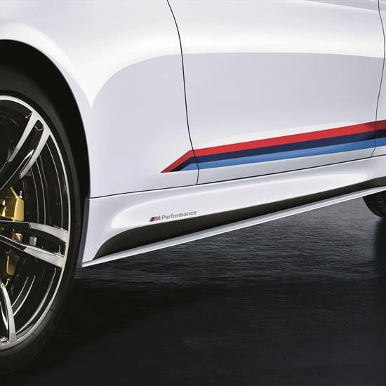 51192350719 - : BMW M PERFORMANCE MATTE BLACK ROCKER PANEL BLADE - LEFT for BMW: M3, M4 Image