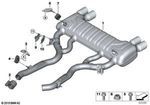 18308747750 - : BMW OEM M2 CS REAR MUFFLER for BMW: M2 Image