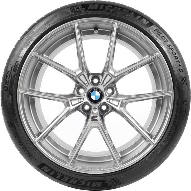 36110077826 - : BMW OEM 863M M PERFORMANCE SUMMER WHEEL AND TIRE SET IN FERRIC GREY MATTE 20" for BMW: M5, M8 Image
