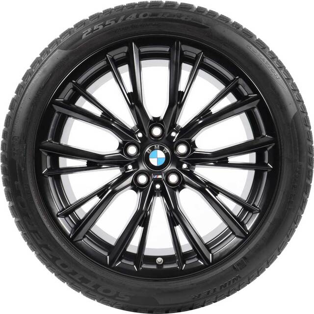 36112462648 - : BMW OEM 796M WINTER WHEEL &amp; TIRE IN MATTE BLACK 18" - FRONT for BMW: 430i, M2 Image