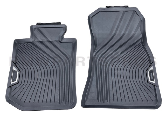51472461168 - : BMW OEM ALL-WEATHER FLOOR MATS - FRONT for BMW: 330e, 330i, 330i xDrive, M3, M340i Image