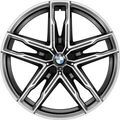 36118089562 - : BMW OEM 810M WHEEL IN ORBIT GREY 20" - FRONT for BMW: 530e, 530e xDrive, 530i, 530i xDrive, 540d xDrive, 540i, 540i xDrive, M5, M550i xDrive, M8 Image