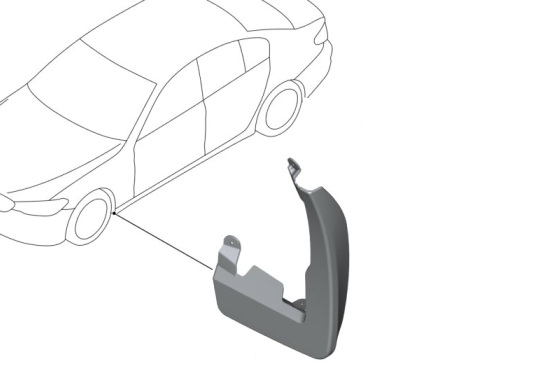 82162413632 - : BMW OEM MUD FLAPS SET - FRONT for BMW Image