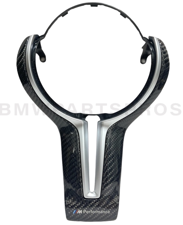 32302345203 - : BMW M PERFORMANCE STEERING WHEEL TRIM IN GLOSS CARBON FIBER for BMW: M2 Image