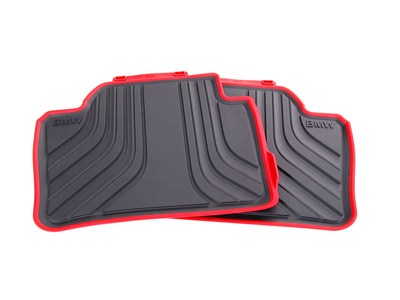 51472297427 - : BMW OEM ALL-WEATHER SPORT LINE FLOOR MATS - REAR for BMW: 228i, 228i xDrive, 230i, 230i xDrive, M235i, M235i xDrive, M240i, M240i xDrive Image