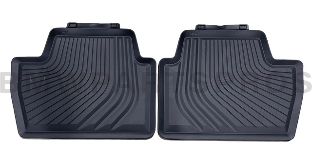 51475A1F0D2 - : BMW OEM ALL-WEATHER FLOOR MATS - REAR for BMW: 230i, 430i, M2, M240i, M340i, M4 Image