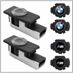 2021-2025 BMW Bmw Oem Led Door Projector Housings Set With